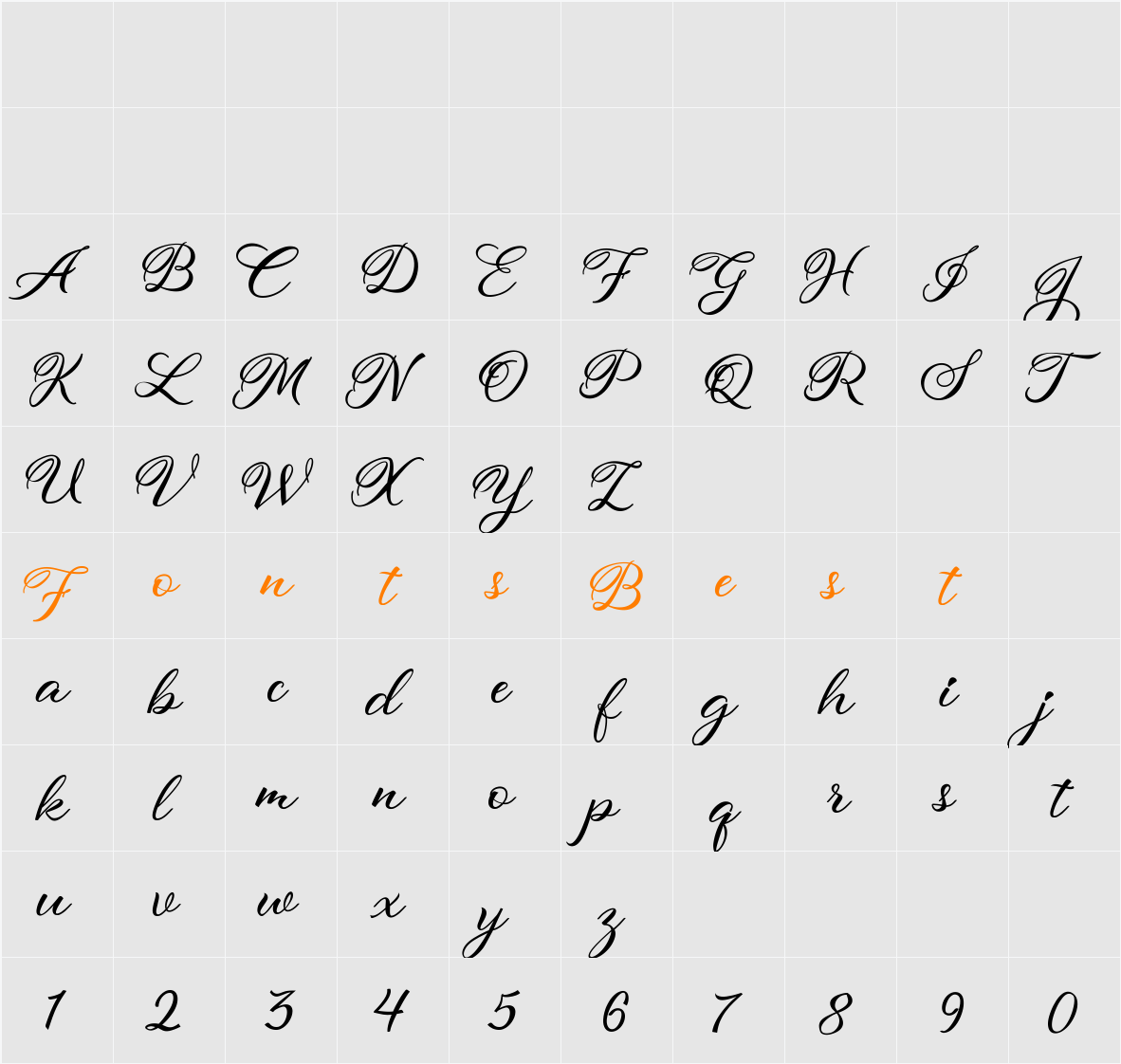 atmaka Character Map