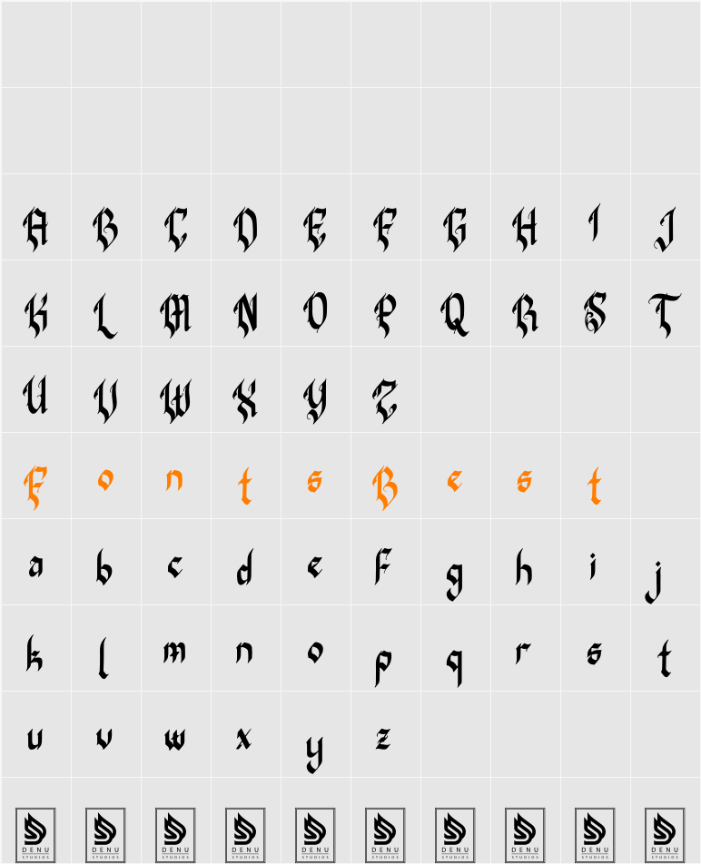 The Feyals Character Map