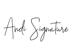 Andi Signature Font Image