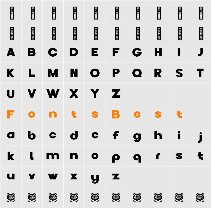 Borney Demo Character Map