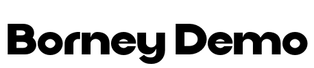Borney Demo Font Image