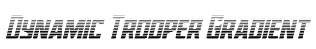 Dynamic Trooper Gradient Font Image
