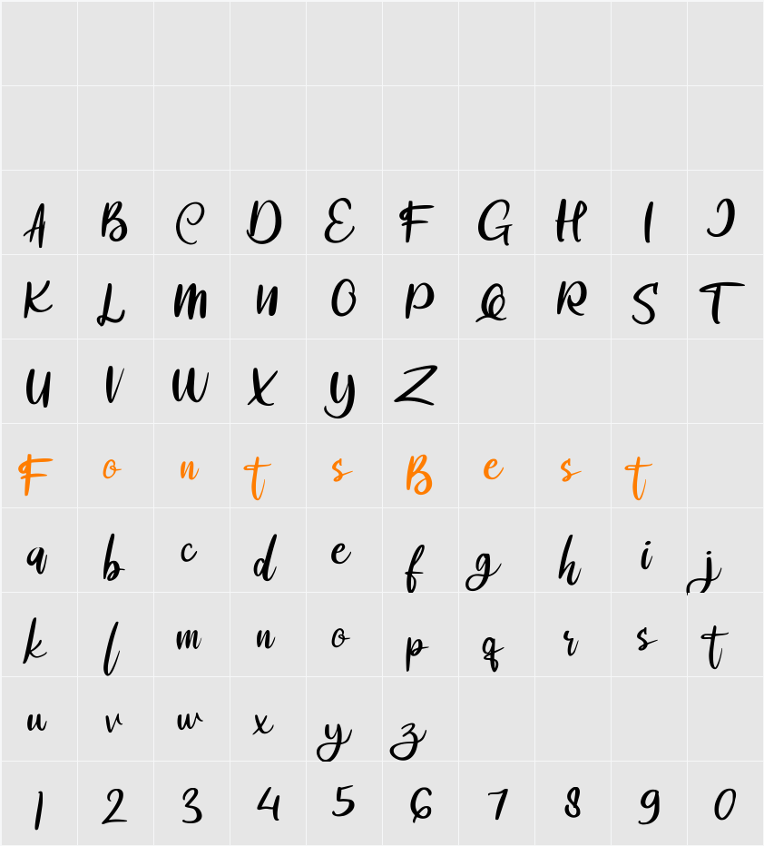 Alrobe Character Map