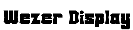 Wezer Display Font Image
