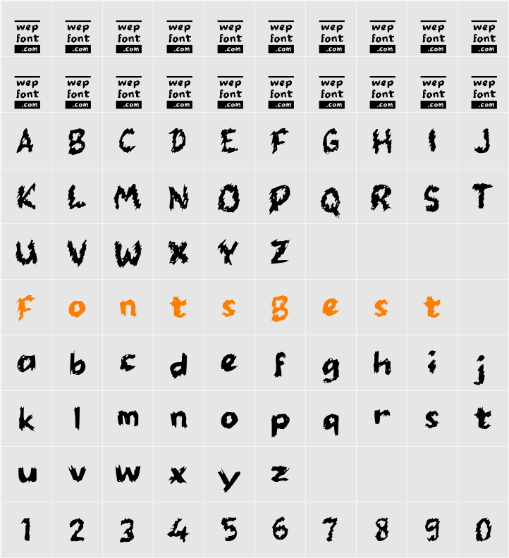 Obegota Character Map