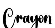 Crayon Font Image