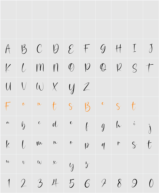 Crystaline Character Map