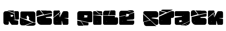 Rock Pile Crack Font Image