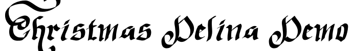 Christmas Delina Demo Font Image