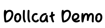 Dollcat Demo Font Image