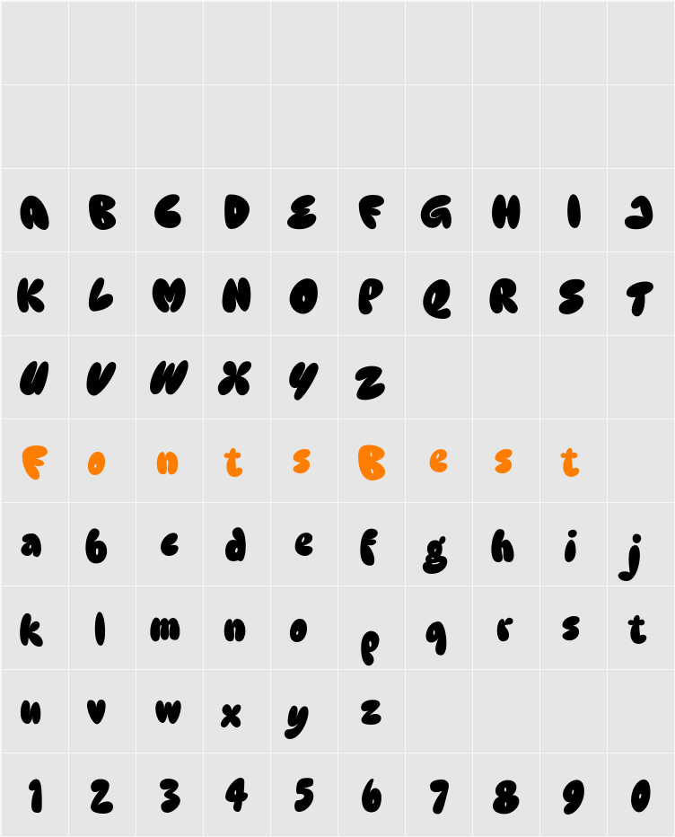Demo Groovy Craft Character Map