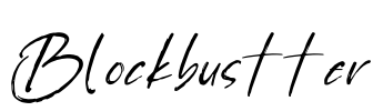 Blockbustter Font Image