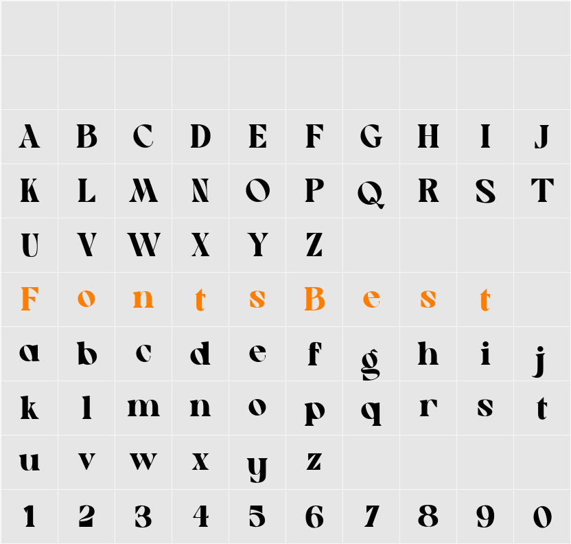 Musty Character Map