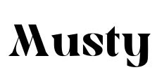 Musty Font Image