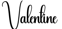 Valentine Font Image