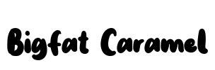 Bigfat Caramel Font Image