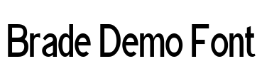Brade Demo Font Font Image