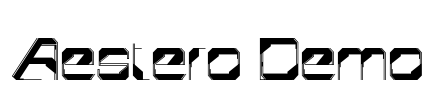 Aestero Demo Font Image