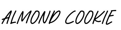 Almond Cookie Font Image