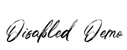 Disabled Demo Font Image
