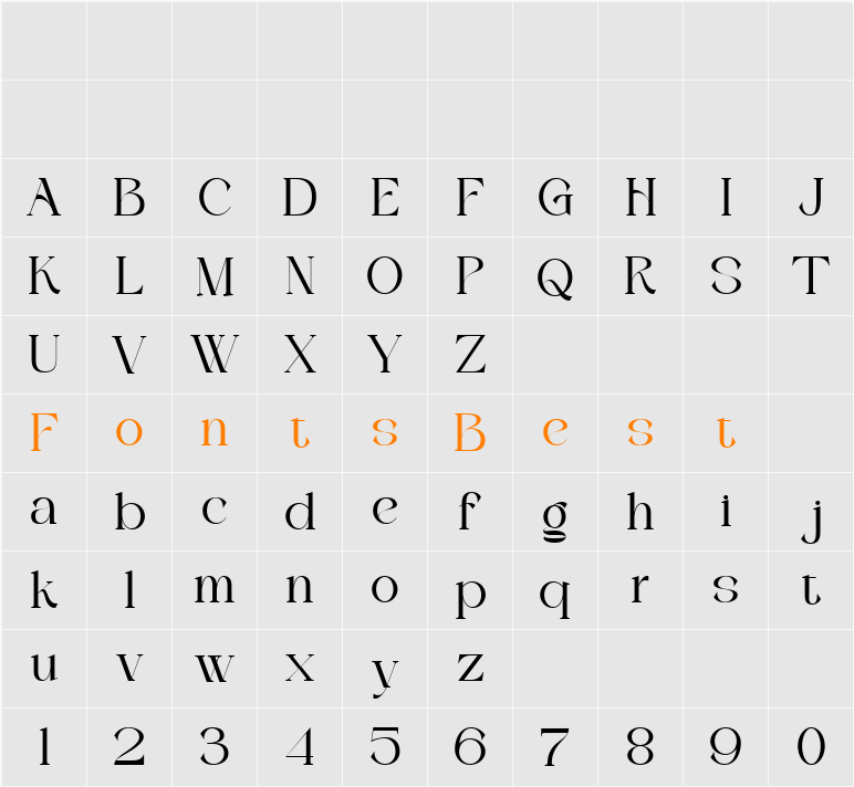 Keroll Character Map