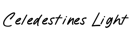 Celedestines Light Font Image