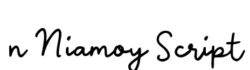 n Niamoy Script Font Image