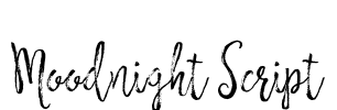 Moodnight Script Font Image