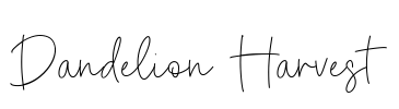 Dandelion Harvest Font Image