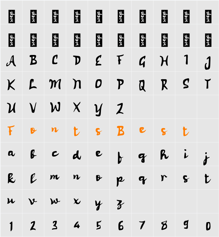L Lhaiyo Character Map