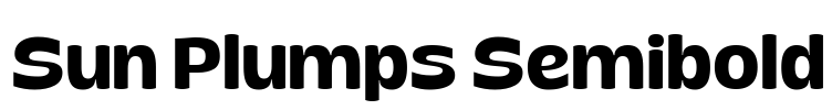 Sun Plumps Semibold Font Image
