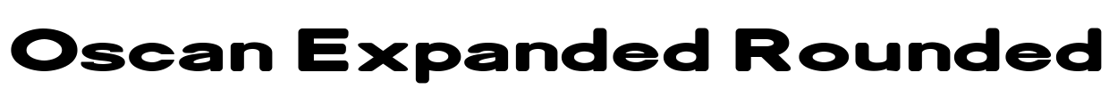 Oscan Expanded Rounded Font Image