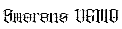 Smorens DEMO Font Image