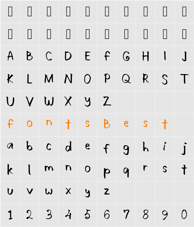 Want Woo Character Map