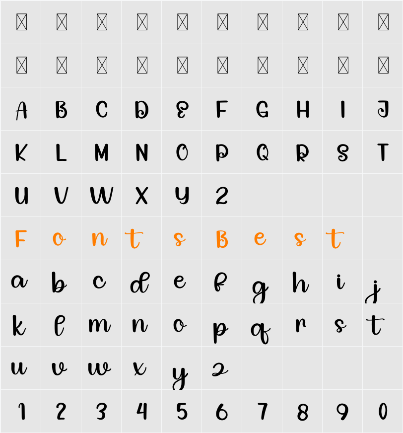 Trick Character Map
