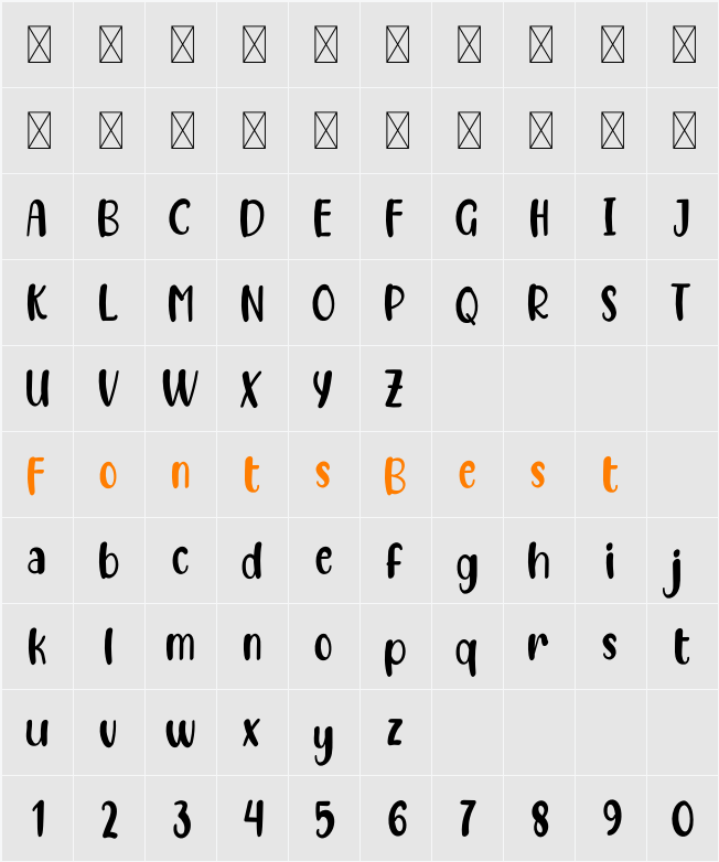 Farmhouse Vintage Character Map
