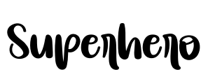 Superhero Font Image
