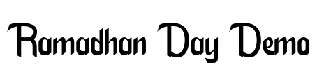 Ramadhan Day Demo Font Image