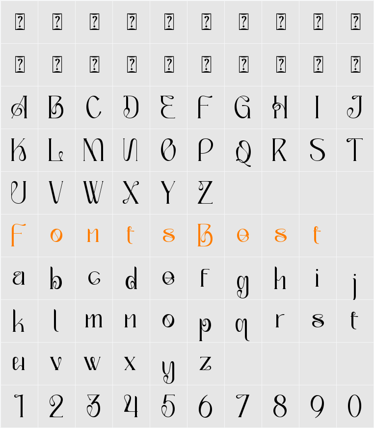 Alegros-Personal use Character Map