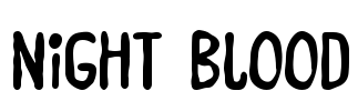 Night Blood Font Image