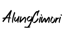 AlungCimori Font Image