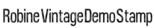 Robine Vintage Demo Stamp Font Image