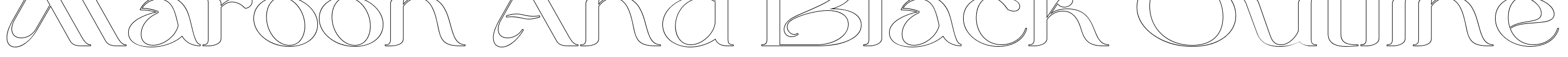 Maroon And Black Outline