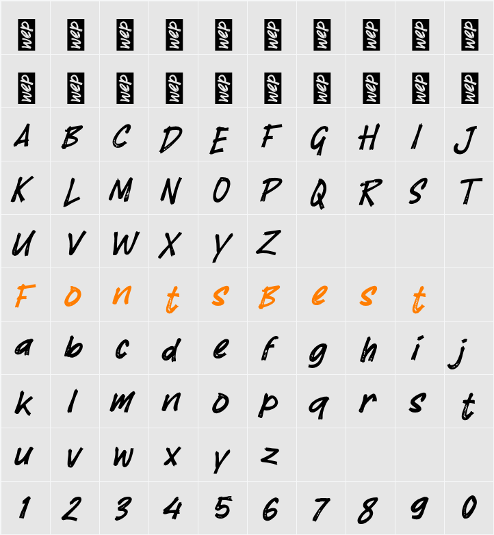 K Kamulah Character Map