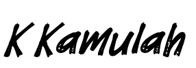 K Kamulah Font Image