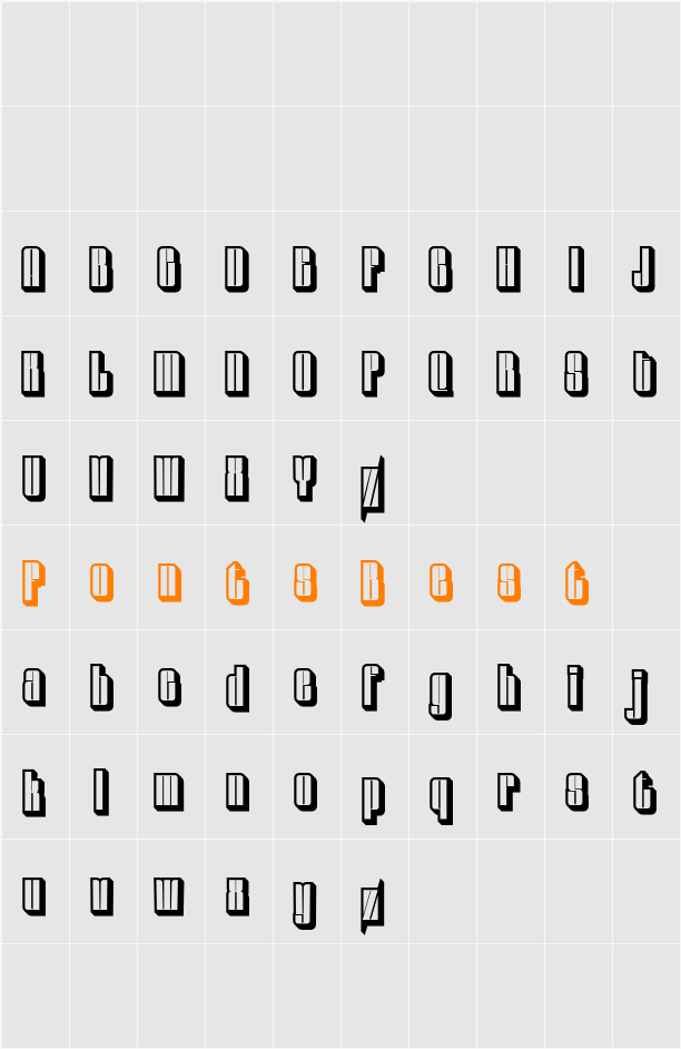 Sazzle 3D Demo ExtrudeRight Character Map