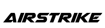 Airstrike Font Image