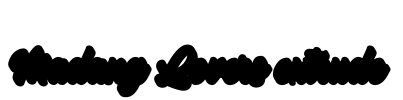 Madang Lovers extrude Font Image