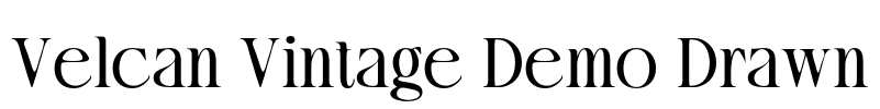 Velcan Vintage Demo Drawn Font Image
