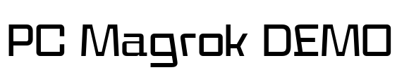 PC Magrok DEMO Font Image